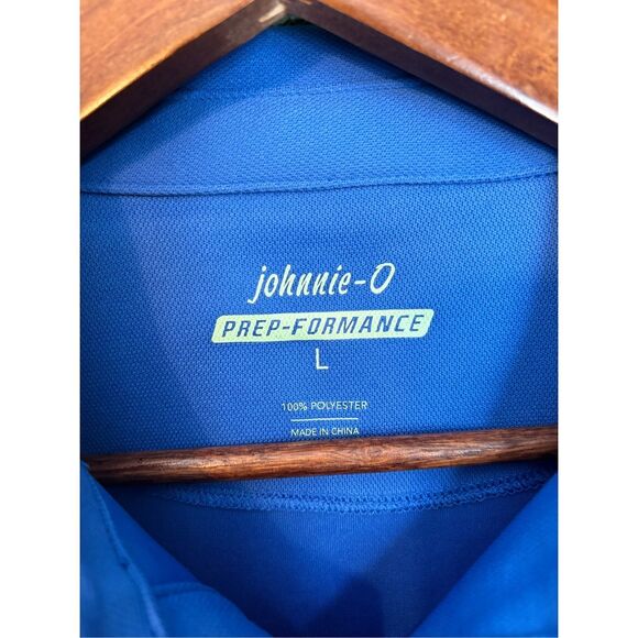 Johnnie-O Blue Performance Polo Size Large - Picture 3 of 3